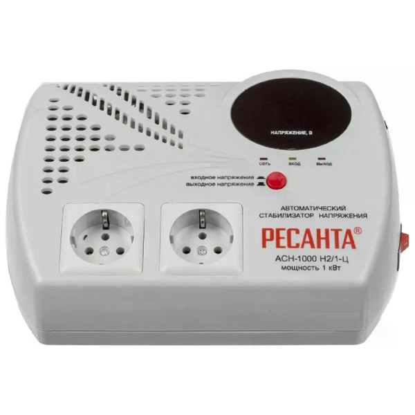 Стабилизатор напряжения Ресанта АСН-1000Н2/1-Ц (63/6/13) Стабилизатор напряжения Ресанта АСН-1000Н2/1-Ц (63/6/13)
