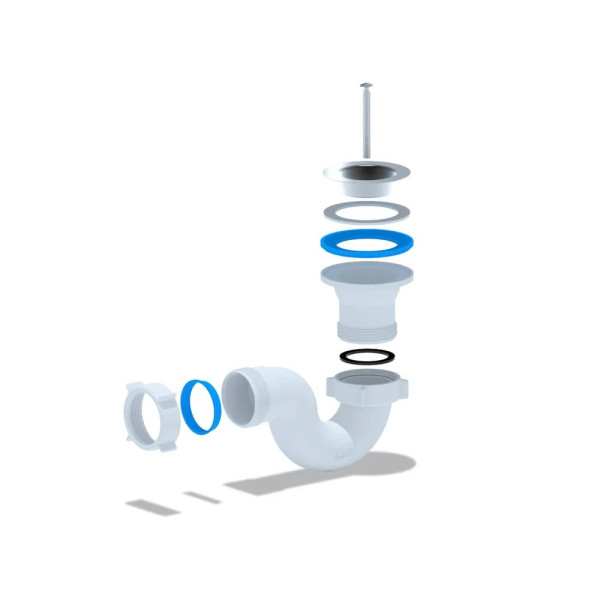 Сифон для душевого поддона АНИ 1 1/2"*40 мм. АНИ пласт (E110)