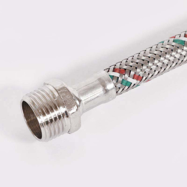 Подводка гибкая Uni-Fitt 2000 мм 1/2" НВ DN 8 оплётка из нерж. стали (501S2020) Подводка гибкая Uni-Fitt 2000 мм 1/2" НВ DN 8 оплётка из нерж. стали (501S2020)