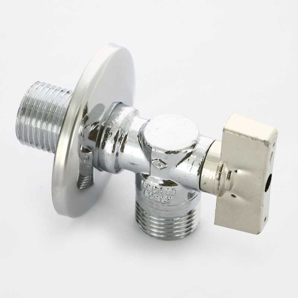 Кран Bugatti угловой 1/2"*1/2" НН шаровый с чашкой Minnesota 872 (08720002)