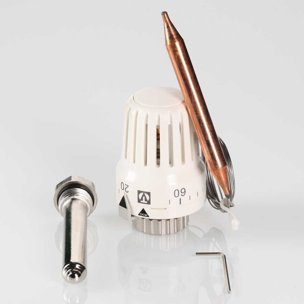 Головка термостатическая с выносным погружным датчиком Valtec (20-62 С, 2 м.) (VT.3011.0.0) Головка термостатическая с выносным погружным датчиком Valtec (20-62 С, 2 м.) (VT.3011.0.0)