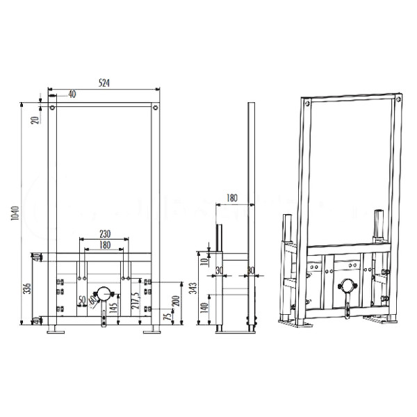 Инсталляция для биде Creavit (GBM500.00)