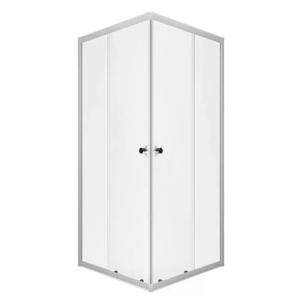 Душевой уголок Triton Вельвет 80x80  стекло матовое, профиль белый (DK404)