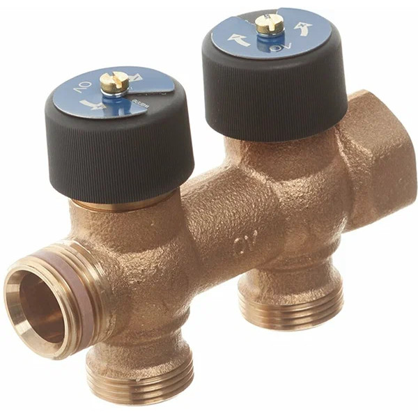 Коллектор Oventrop 2 отв. регулируемый 3/4"*3/4" Multidis R бронза (4200552)