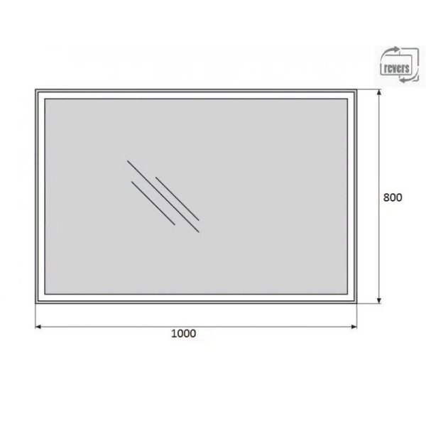 Зеркало с подсветкой BelBagno SPC-GRT 100x80 (SPC-GRT-1000-800-LED-BTN)