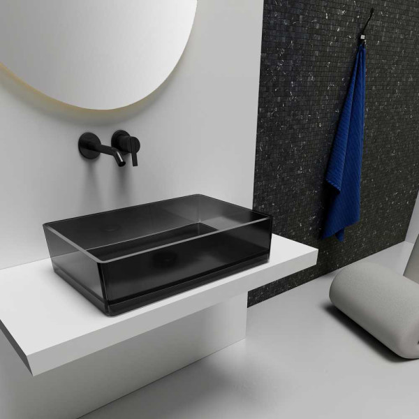 Раковина накладная ABBER Kristall 60x40 черная (AT2803Onyx) Раковина накладная ABBER Kristall 60x40 черная (AT2803Onyx)