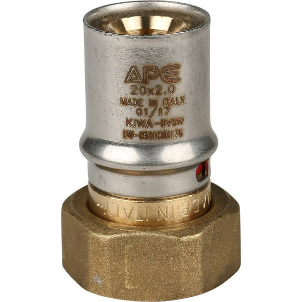 Соединение прямое 20x3/4" с накидной гайкой Stout (пресс) (SFP-0016-003420)