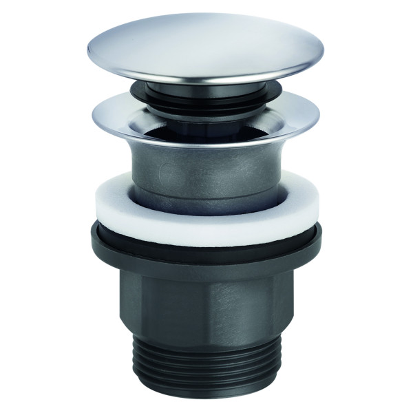 Донный клапан для раковины Kudi Push-Open хром (1042605-00)