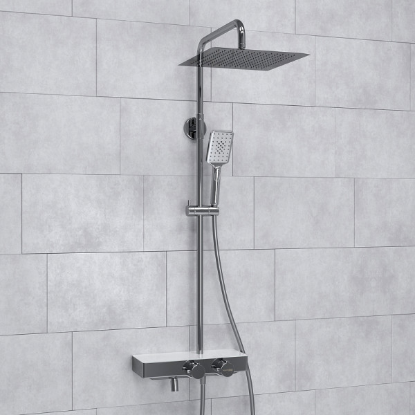 Душевая система WasserKRAFT хром (A113.118.126.CH Thermo)