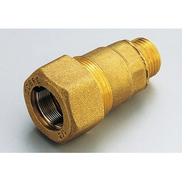 Соединитель обжимной для стальной трубы Tiemme 1"x1"Н (1500056)