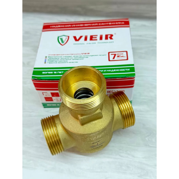 Вентиль трехходовой термостатический антиконденсационный 1 1/4" Vieir 60°C (VR239A) Вентиль трехходовой термостатический антиконденсационный 1 1/4" Vieir 60°C (VR239A)