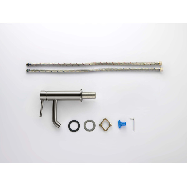 Смеситель для раковины Aquatek Европа шлифованный черный хром (AQ1310BGM) Смеситель для раковины Aquatek Европа шлифованный черный хром (AQ1310BGM)