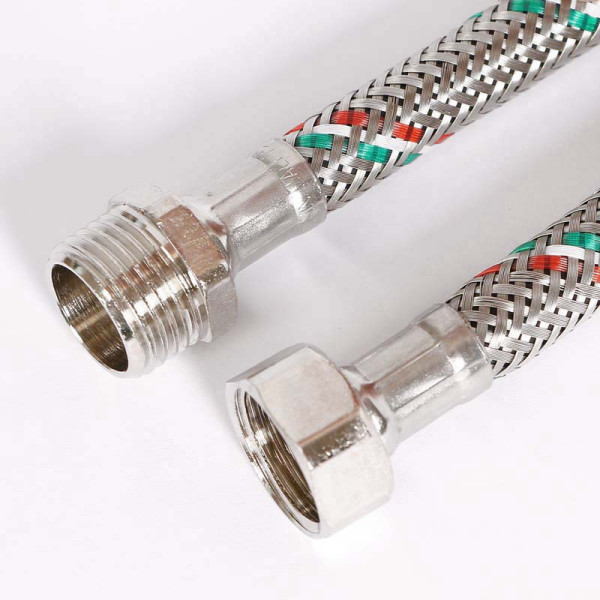 Подводка гибкая Uni-Fitt 2500 мм 1/2" НВ DN 8 оплётка из нерж. стали (501S2025) Подводка гибкая Uni-Fitt 2500 мм 1/2" НВ DN 8 оплётка из нерж. стали (501S2025)