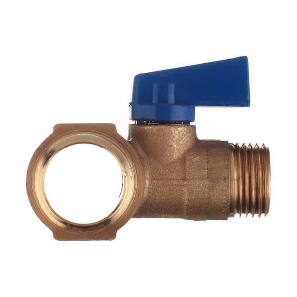 Коллектор 3 отв. с шар. клапанами Tiemme 3/4"*1/2"(16) (латунь) синие ручки (1820035)