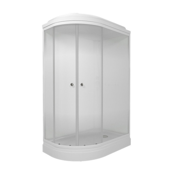 Душевая кабинаTriton Коралл 120x80 правосторонняя стекло прозрачное квадраты, профиль белый (DK384)