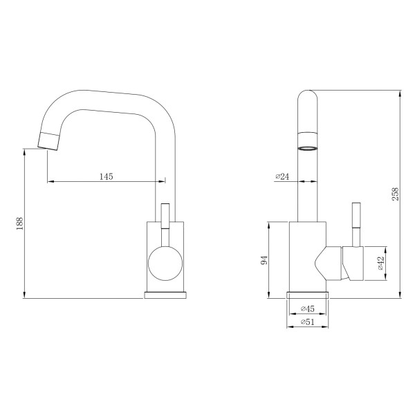 Смеситель для раковины Esko Orlando хром (OL26M)