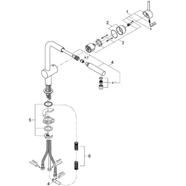 Смеситель для кухни Grohe Minta (32168DC0)