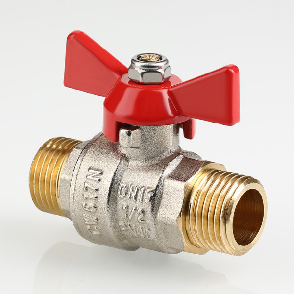 Кран 1/2" НН шаровый Valtec Base (красная бабочка) VT.219.N.04 Кран 1/2" НН шаровый Valtec Base (красная бабочка) VT.219.N.04