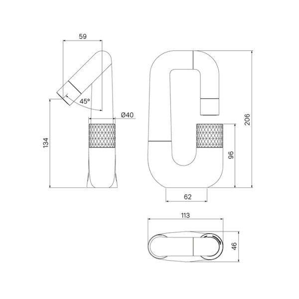 Смеситель для раковины Iddis Twist хром (TWISBBTi01)
