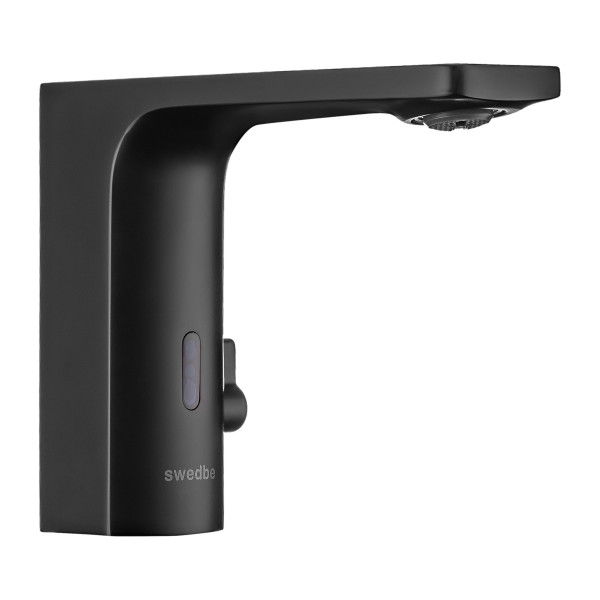 Смеситель для раковины Swedbe Europe 6000B сенсор с ручной регулировкой темп. воды черный (6000B)
