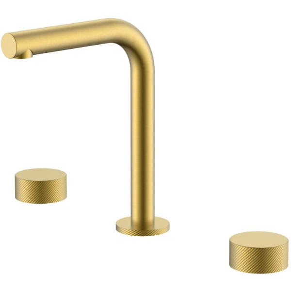 Смеситель для раковины на 3 отв.Boheme Stick MG (золото-матовый) (152-MG.4)