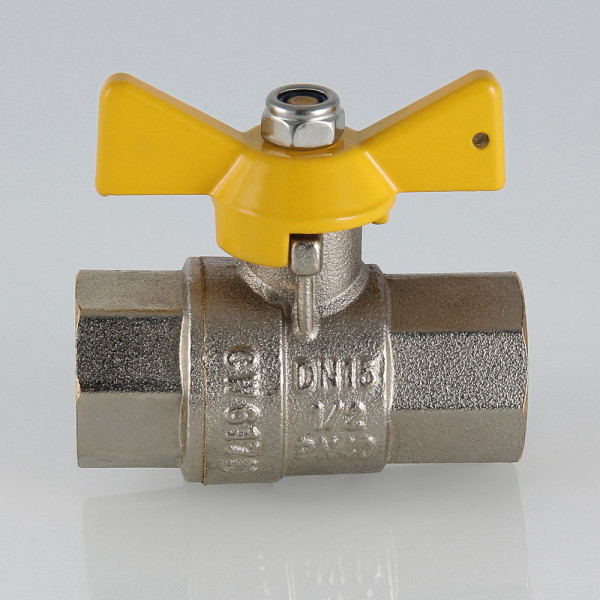 Кран газовый 1/2" ВВ шаровый Valtec "Valgas" (бабочка) Кран газовый 1/2" ВВ шаровый Valtec "Valgas" (бабочка)