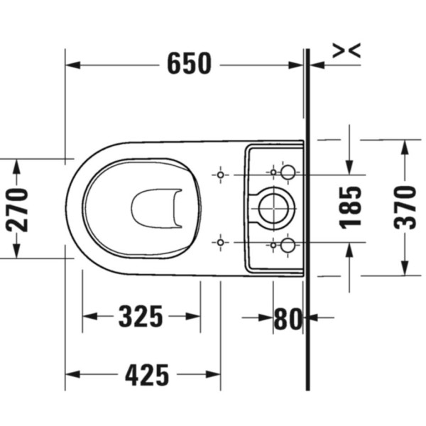 Унитаз напольный Duravit D-NEO 37*65 (2002090000)