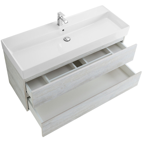 Тумба подвесная Cezares Molveno 46 120x50 Legno Bianco (MOLVENO 46-120-2C-SO-LB)
