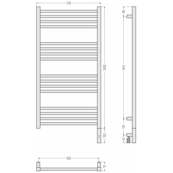 Полотенцесушитель электрический Сунержа Модус 3.1 1000x500 провод справа матовый чёрный (31-5901-1050) Полотенцесушитель электрический Сунержа Модус 3.1 1000x500 провод справа матовый чёрный (31-5901-1050)