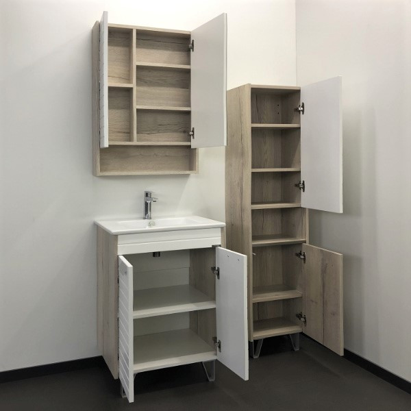 Тумба напольная Comforty Кама 610x855x470 белый глянцевый с раковиной (00-00001452) Тумба напольная Comforty Кама 610x855x470 белый глянцевый с раковиной (00-00001452)