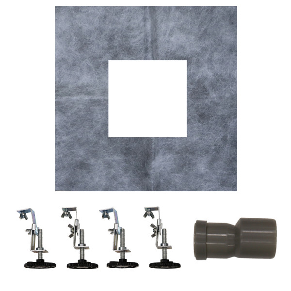 Трап горизонтальный Azario под плитку 150x150 хром (AZZ1TILE150)