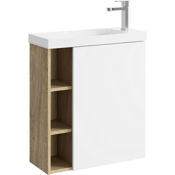 Тумба подвесная Aqwella Alba 565x247x650 дуб давос натуральный (ALB0106RDD)