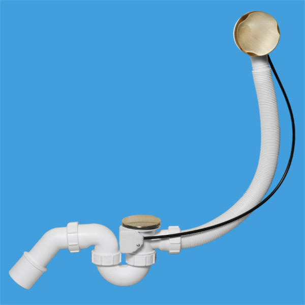 Обвязка для ванны полуавтомат (бронза) McAlpine (MRB2AB-PB)