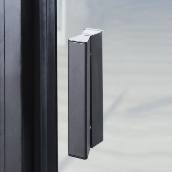 Душевой уголок WasserKraft Elbe 90*80*200 стекло прозрачное, профиль черный (74P20)