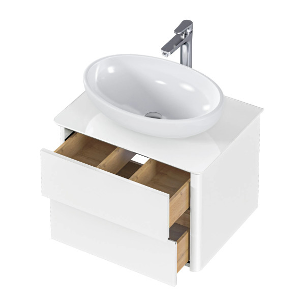 Тумба подвесная 1Marka Monro 600x450x420 белый (Ц0000036663)