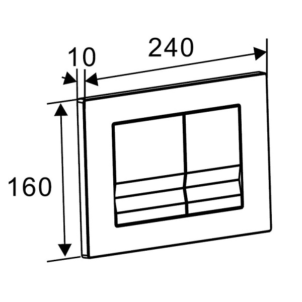 Клавиша смывная Azario черный матовый (AZ-001.04) Клавиша смывная Azario черный матовый (AZ-001.04)