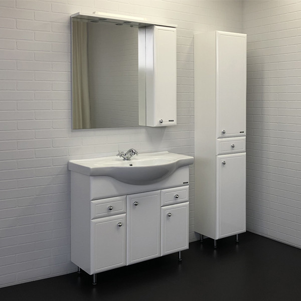 Тумба напольная Comforty Рига 875x880x510 дуб сонома матовый с раковиной (00-00001556) Тумба напольная Comforty Рига 875x880x510 дуб сонома матовый с раковиной (00-00001556)