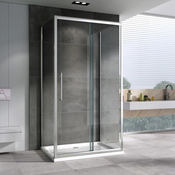 Душевой уголок Abber Schwarzer Diamant 50x50x195 стекло прозрачное, профиль хром (AG30160H-S50-S50) Душевой уголок Abber Schwarzer Diamant 50x50x195 стекло прозрачное, профиль хром (AG30160H-S50-S50)