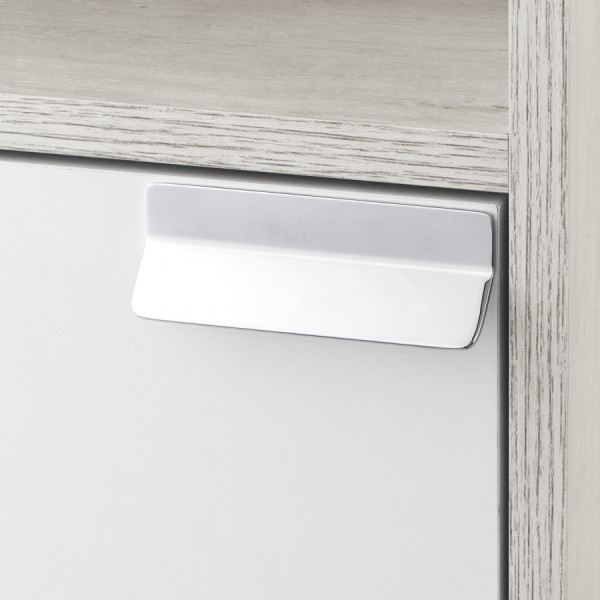 Пенал подвесной Aquaton Флай 350x240x910 L белый, дуб крафт (1.A237.9.03F.AX1.L)