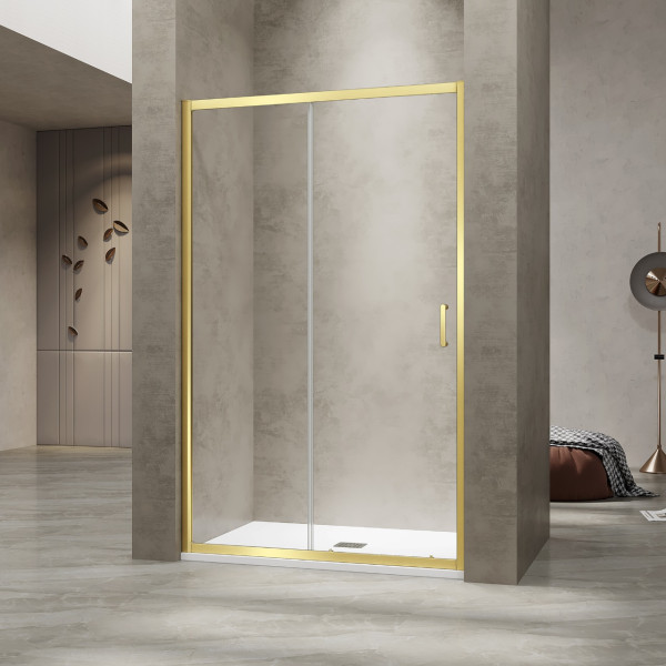 Душевая дверь RGW Passage 120x195 стекло прозрачное, профиль золото BRUSH (030811412-16) Душевая дверь RGW Passage 120x195 стекло прозрачное, профиль золото BRUSH (030811412-16)