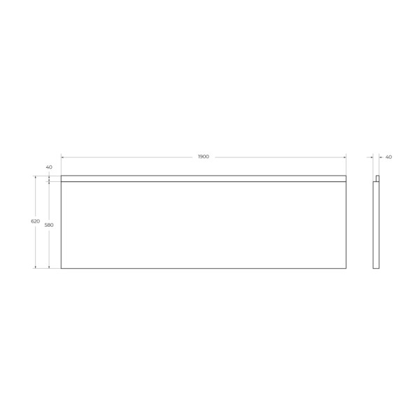 Экран фронтальный Cezares Plane_Duo 190x62x4 белый (PLANE_DUO-190-SCR-W37) Экран фронтальный Cezares Plane_Duo 190x62x4 белый (PLANE_DUO-190-SCR-W37)