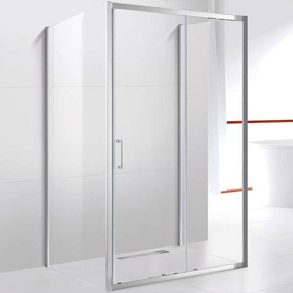 Душевой уголок Cezares Molveno 120x80x195 стекло прозрачное, профиль хром (MOLVENO-AH-12-120/80-C-Cr-IV)