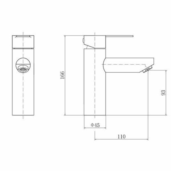 Смеситель для раковины Fashun сатин (A51101)