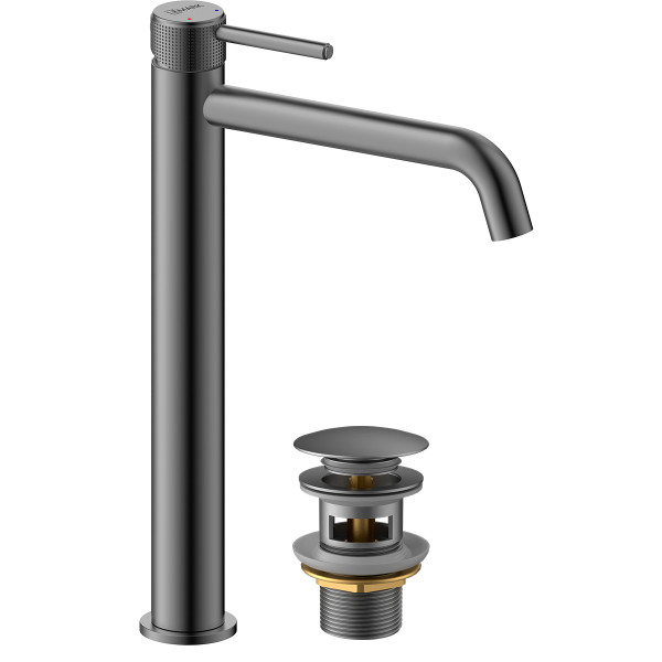 Смеситель для раковины Lemark Beluga графит (LMF-8015B-GM)