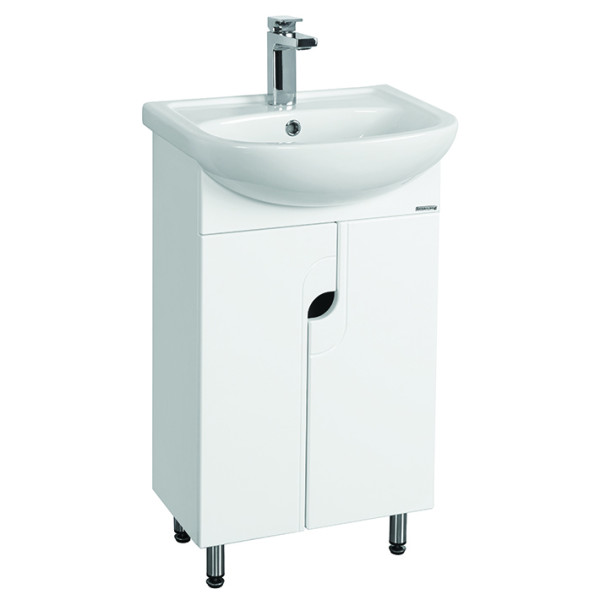 Тумба-умывальник Aquaton Панда 50/131201S0011B0 Умывальник Акватон с переливом белый (1A0537K1PD010)