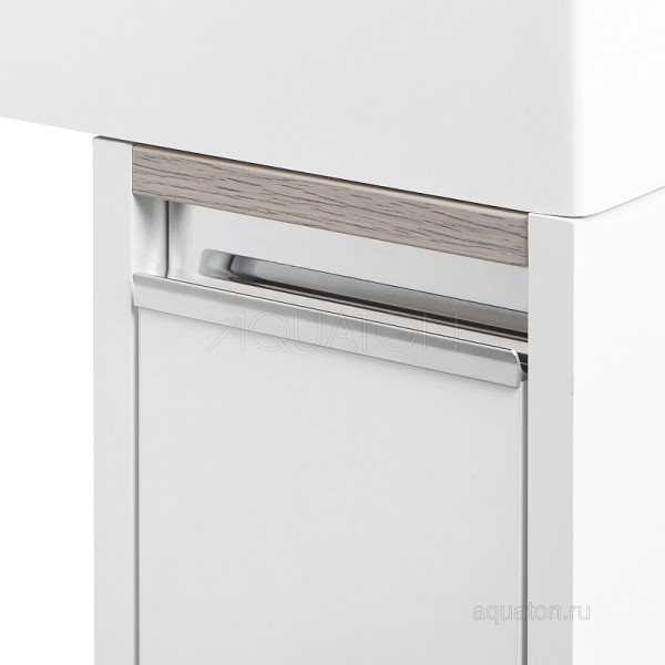 Тумба над стиральной машиной Aquaton 80x49,6x88,2 белая (1A23611LH010)