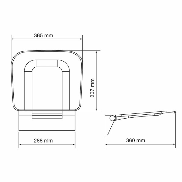 Сиденье для душа WasserKRAFT черное (SS404)