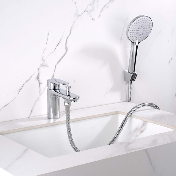 Смеситель на борт ванны Aquatek Ника хром (AQ1844CR)