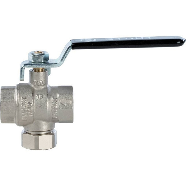 Кран 3/4" ВВ шаровый с фильтром Stout (чёрная ручка) (SVF 0001 000020) Кран 3/4" ВВ шаровый с фильтром Stout (чёрная ручка) (SVF 0001 000020)