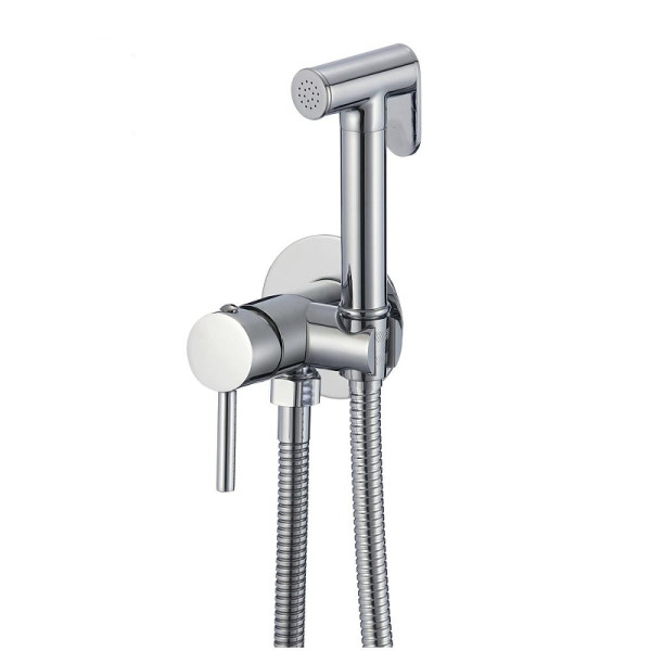 Смеситель с гигиеническим душем Dlin хром (D183202) Смеситель с гигиеническим душем Dlin хром (D183202)